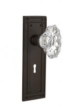 Nostalgic Warehouse 718483 - Nostalgic Warehouse Mission Plate with Keyhole Privacy Chateau Door Knob in Oil-Rubbed Bronze