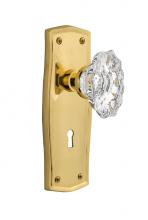 Nostalgic Warehouse 718729 - Nostalgic Warehouse Prairie Plate with Keyhole Privacy Chateau Door Knob in Polished Brass