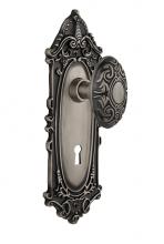 Nostalgic Warehouse 718961 - Nostalgic Warehouse Victorian Plate with Keyhole Privacy Victorian Door Knob in Antique Pewter