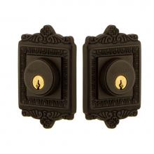 Nostalgic Warehouse 719159 - Nostalgic Warehouse Egg & Dart Plate Double Cylinder Deadbolt in Oil_Rubbed Bronze