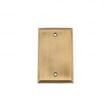 Nostalgic Warehouse 719709 - Nostalgic Warehouse New York Switch Plate with Blank Cover in Antique Brass