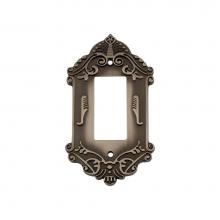 Nostalgic Warehouse 719797 - Nostalgic Warehouse Victorian Switch Plate with Single Rocker in Antique Pewter