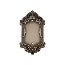Nostalgic Warehouse 719805 - Nostalgic Warehouse Victorian Switch Plate with Blank Cover in Antique Pewter