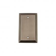 Nostalgic Warehouse 719817 - Nostalgic Warehouse Deco Switch Plate with Blank Cover in Antique Pewter