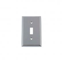 Nostalgic Warehouse 719842 - Nostalgic Warehouse New York Switch Plate with Single Toggle in Bright Chrome