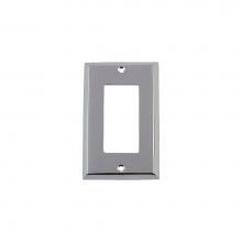 Nostalgic Warehouse 719845 - Nostalgic Warehouse New York Switch Plate with Single Rocker in Bright Chrome