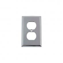 Nostalgic Warehouse 719848 - Nostalgic Warehouse New York Switch Plate with Outlet in Bright Chrome