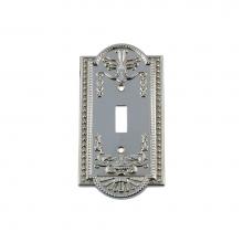 Nostalgic Warehouse 719854 - Nostalgic Warehouse Meadows Switch Plate with Single Toggle in Bright Chrome