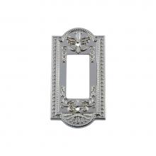 Nostalgic Warehouse 719857 - Nostalgic Warehouse Meadows Switch Plate with Single Rocker in Bright Chrome