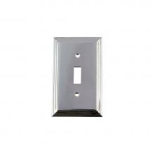 Nostalgic Warehouse 719878 - Nostalgic Warehouse Deco Switch Plate with Single Toggle in Bright Chrome