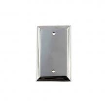Nostalgic Warehouse 719889 - Nostalgic Warehouse Deco Switch Plate with Blank Cover in Bright Chrome