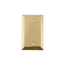 Nostalgic Warehouse 719961 - Nostalgic Warehouse Deco Switch Plate with Blank Cover in Polished Brass