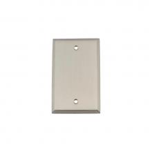 Nostalgic Warehouse 719997 - Nostalgic Warehouse New York Switch Plate with Blank Cover in Satin Nickel
