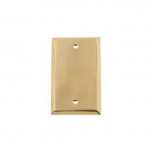 Nostalgic Warehouse 720069 - Nostalgic Warehouse New York Switch Plate with Blank Cover in Unlacquered Brass