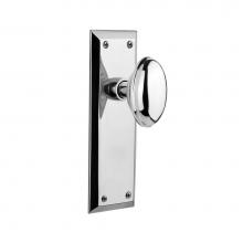 Nostalgic Warehouse 733084 - Nostalgic Warehouse New York Plate Passage Homestead Door Knob in Bright Chrome