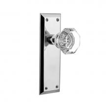 Nostalgic Warehouse 733096 - Nostalgic Warehouse New York Plate Passage Waldorf Door Knob in Bright Chrome
