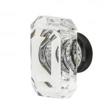 Nostalgic Warehouse 750031 - Nostalgic Warehouse Baguette Cut Clear Crystal 1 9/16'' Cabinet Knob in Timeless Bronze