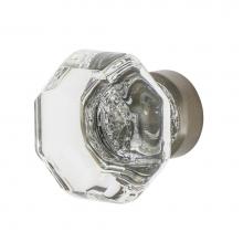 Nostalgic Warehouse 750038 - Nostalgic Warehouse Waldorf Crystal 1 3/8'' Cabinet Knob in Satin Nickel