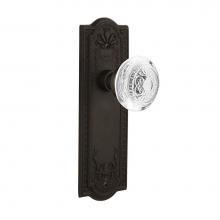 Nostalgic Warehouse 750233 - Nostalgic Warehouse Meadows Plate Passage Crystal Egg & Dart Knob in Oil-Rubbed Bronze