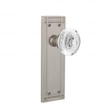 Nostalgic Warehouse 750269 - Nostalgic Warehouse Mission Plate Passage Crystal Egg & Dart Knob in Satin Nickel
