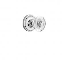 Nostalgic Warehouse 750691 - Nostalgic Warehouse Classic Rosette Single Dummy Crystal Egg & Dart Knob in Bright Chrome