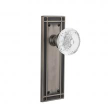 Nostalgic Warehouse 752093 - Nostalgic Warehouse Mission Plate Double Dummy Crystal Meadows Knob in Antique Pewter