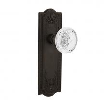 Nostalgic Warehouse 752127 - Nostalgic Warehouse Meadows Plate Passage Crystal Meadows Knob in Oil-Rubbed Bronze