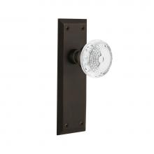 Nostalgic Warehouse 752195 - Nostalgic Warehouse New York Plate Passage Crystal Meadows Knob in Oil-Rubbed Bronze