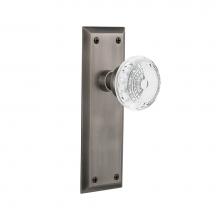 Nostalgic Warehouse 752196 - Nostalgic Warehouse New York Plate Passage Crystal Meadows Knob in Antique Pewter