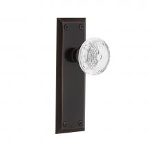 Nostalgic Warehouse 752277 - Nostalgic Warehouse New York Plate Passage Crystal Meadows Knob in Timeless Bronze
