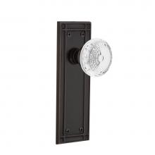 Nostalgic Warehouse 752287 - Nostalgic Warehouse Mission Plate Passage Crystal Meadows Knob in Timeless Bronze