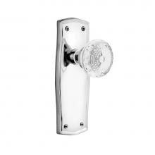 Nostalgic Warehouse 752324 - Nostalgic Warehouse Prairie Plate Passage Crystal Meadows Knob in Bright Chrome