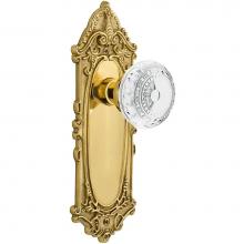 Nostalgic Warehouse 752558 - Nostalgic Warehouse Victorian Plate Passage Crystal Meadows Knob in Unlacquered Brass