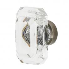 Nostalgic Warehouse 755442 - Nostalgic Warehouse Baguette Cut Crystal 1 3/4'' Cabinet Knob in Antique Pewter