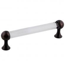 Nostalgic Warehouse 755455 - Nostalgic Warehouse Crystal Handle Pull 5'' On Center in Timeless Bronze