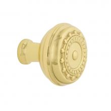 Nostalgic Warehouse 756119 - Nostalgic Warehouse Meadows Brass 1 3/8'' Cabinet Knob in Unlacquered Brass