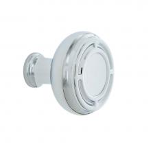 Nostalgic Warehouse 756146 - Nostalgic Warehouse Mission Brass 1 3/8'' Cabinet Knob in Bright Chrome
