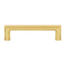 Nostalgic Warehouse 761776 - Nostalgic Warehouse Carre'' Handle Pull 4'' On Center in Unlacquered Brass