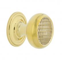 Nostalgic Warehouse 769441 - Nostalgic Warehouse Craftsman Brass 1 3/8'' Cabinet Knob with Classic Rose in Unlacquere