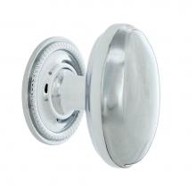 Nostalgic Warehouse 769511 - Nostalgic Warehouse Homestead Brass 1 3/4'' Cabinet Knob with Rope Rose in Bright Chrome