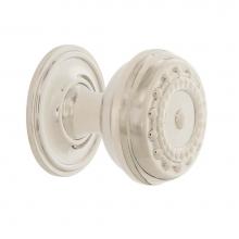Nostalgic Warehouse 769518 - Nostalgic Warehouse Meadows Brass 1 3/8'' Cabinet Knob with Classic Rose in Polished Nic