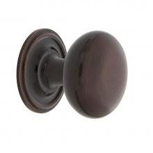 Nostalgic Warehouse 769556 - Nostalgic Warehouse New York Brass 1 3/8'' Cabinet Knob with Classic Rose in Timeless Br