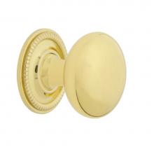 Nostalgic Warehouse 769563 - Nostalgic Warehouse New York Brass 1 3/8'' Cabinet Knob with Rope Rose in Polished Brass