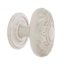 Nostalgic Warehouse 769572 - Nostalgic Warehouse Victorian Brass 1 3/4'' Cabinet Knob with Classic Rose in Satin Nick