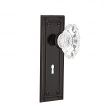 Nostalgic Warehouse 703394 - Nostalgic Warehouse Mission Plate with Keyhole Privacy Chateau Door Knob in Timeless Bronze