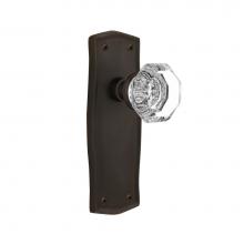 Nostalgic Warehouse 706528 - Nostalgic Warehouse Prairie Plate Double Dummy Waldorf Door Knob in Oil-Rubbed Bronze