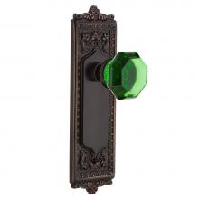 Nostalgic Warehouse 720638 - Nostalgic Warehouse Egg & Dart Plate Passage Waldorf Emerald Door Knob in Timeless Bronze