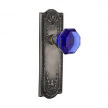 Nostalgic Warehouse 720698 - Nostalgic Warehouse Meadows Plate Passage Waldorf Cobalt Door Knob in Antique Pewter