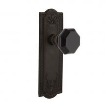 Nostalgic Warehouse 720705 - Nostalgic Warehouse Meadows Plate Passage Waldorf Black Door Knob in Oil-Rubbed Bronze