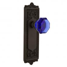 Nostalgic Warehouse 722339 - Nostalgic Warehouse Egg & Dart Plate Single Dummy Waldorf Cobalt Door Knob in Oil-Rubbed Bronz